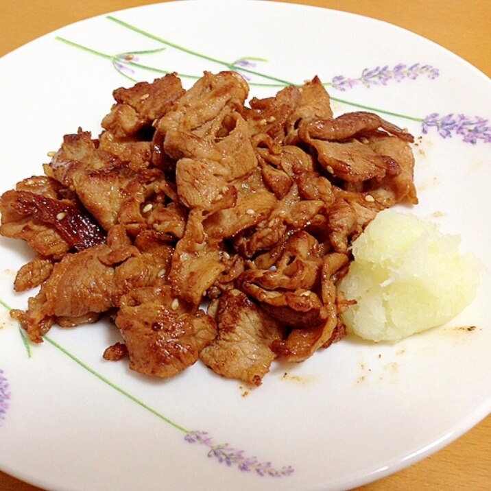 大人の豚焼き(辛口)( `ー´)ノ